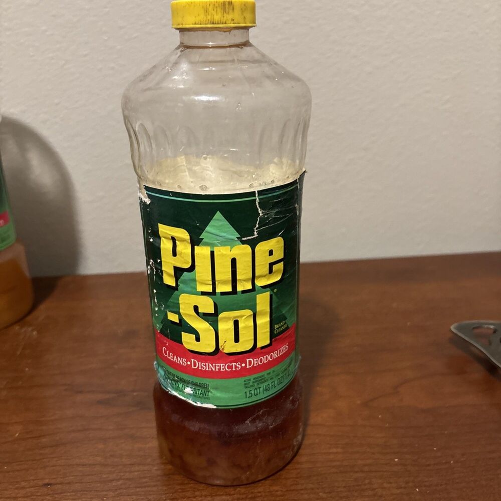 Pine-Sol Cleaner Vintage 1996 Old Formula With Real Pine Oil 48 FL Oz Partial